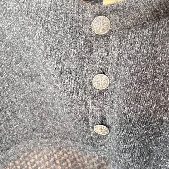 Vintage L.L. Bean Mens X-Large Wool Nordic Sweater With Button Neck - Picture 3 of 5